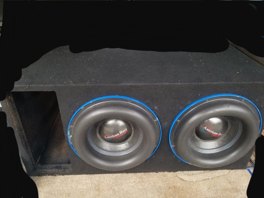 2 American Bass Xmaxx 12s In Custom Ported Box Tuned To 33hz