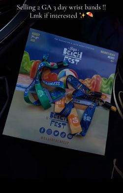 GA Baja Beach Fest wristband