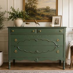 Awesome shabby distressed solid wood dresser