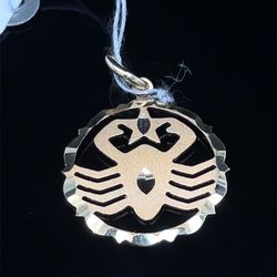 14Kt Yellow Gold Round Crab Pendant 1.20g I-1363