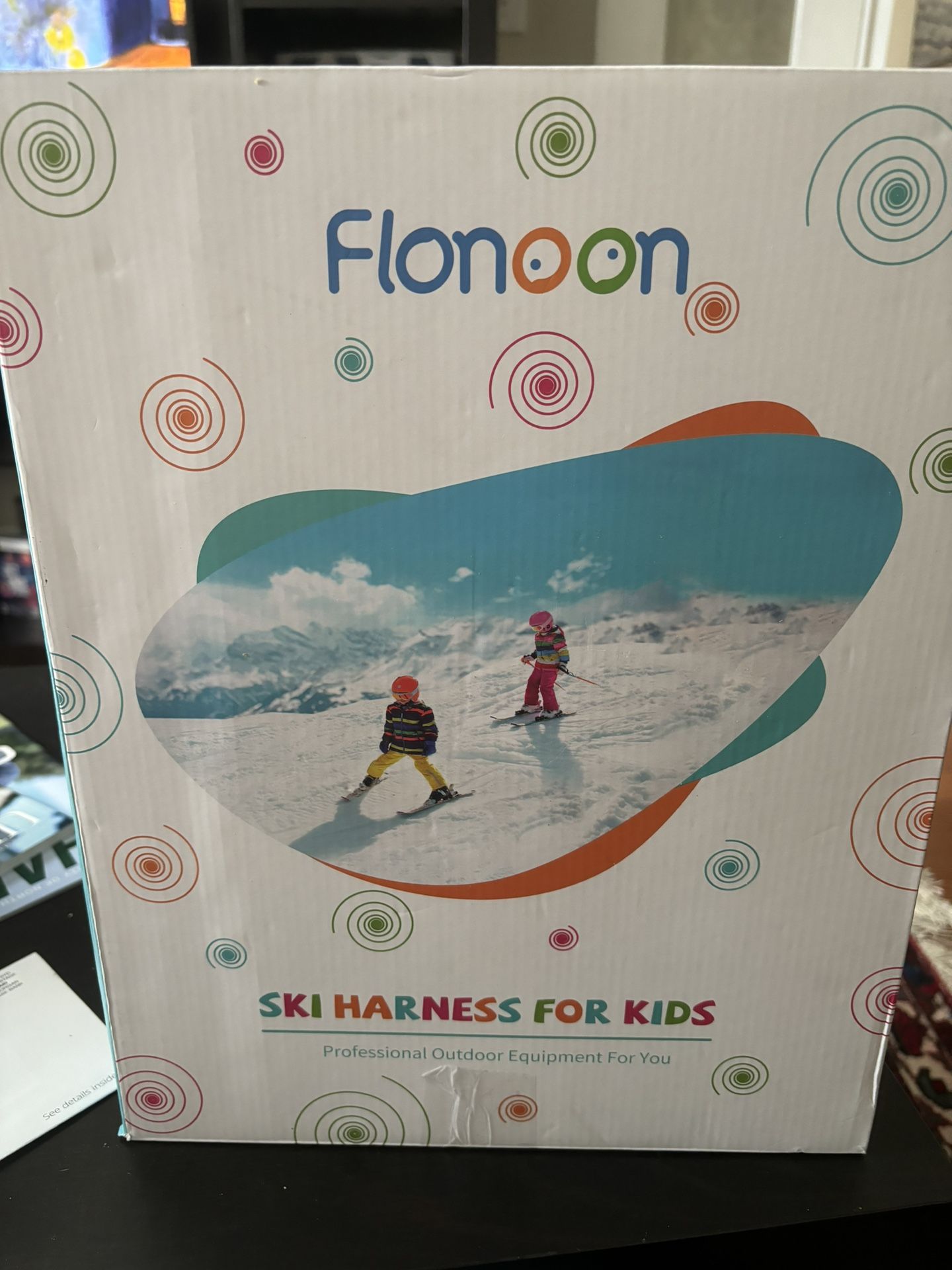 New Flonoon Pink Ski/Snowboard Backpack Harness For Kids