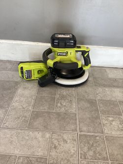 Ryobi PCL465 Buffer W/ Battery And Charger 18volt