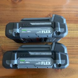 FLEX 24V 2.5Ah Batteries New