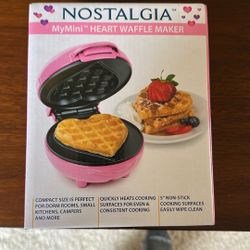 My Mini Heart Waffle Maker New