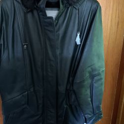 Croft & Barrow Leather Winter Coat 