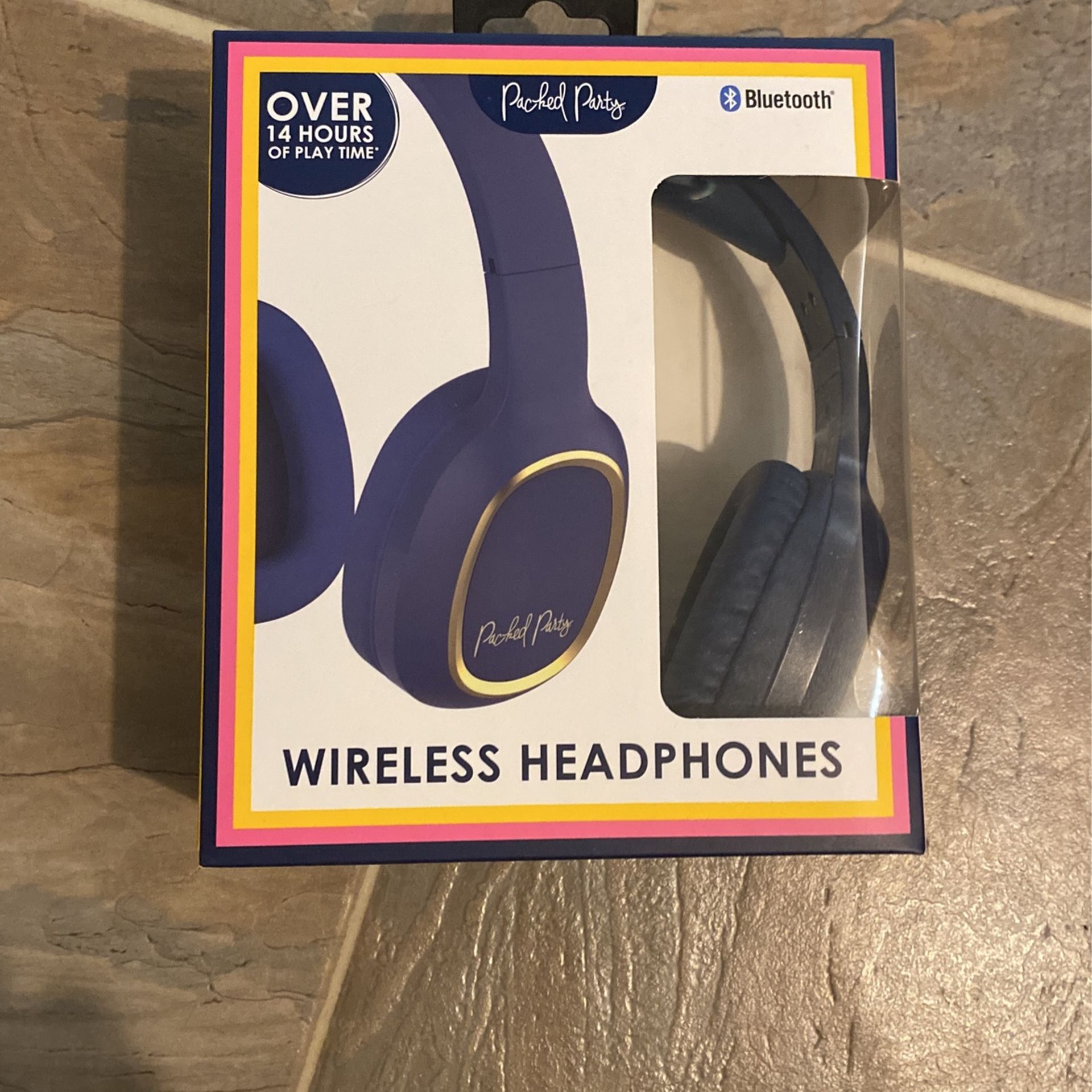 Packed Party, Navy Baby, Bluetooth Wireless Headphones.