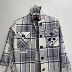 Disney Mickey Mouse Plaid Shacket for Kids (Size 8–9 Y / 134 cm)