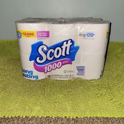 12 Rolls Scott Paper Toilet