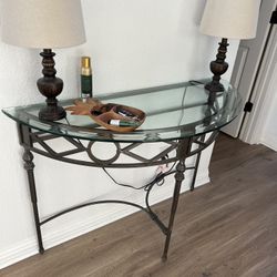 Glass Entry Table
