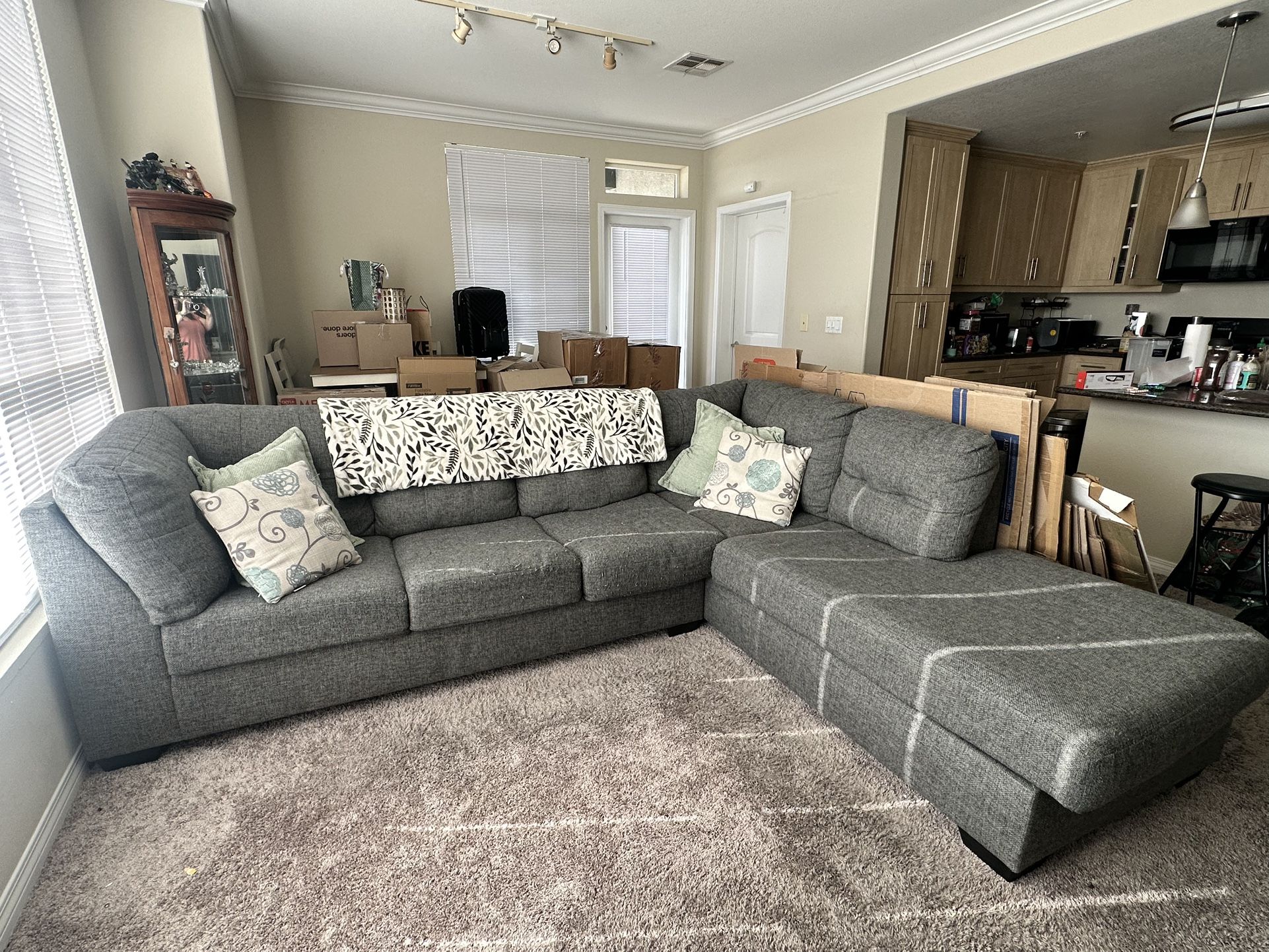 Grey Couch With Chaise