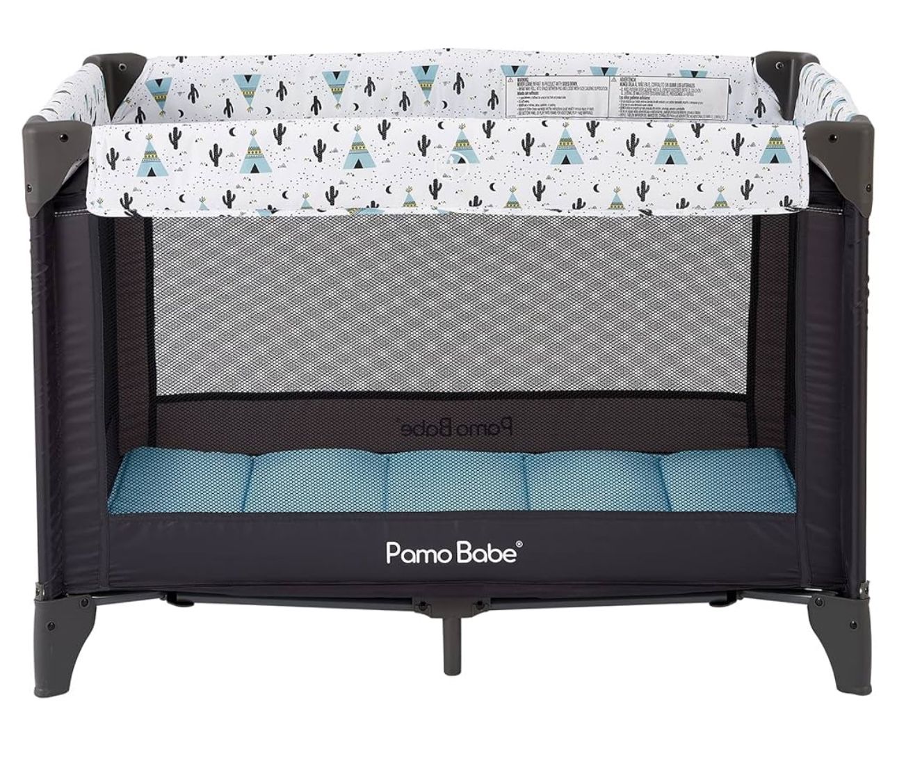 ,Portable Crib with Storage Bag Blue