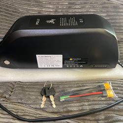 23AH Electric Bike Lithium Battery, Removable Ebike Battery with 3A Charger 48V Electric Bicycle Battery Pack with Waterproof Holder for 250W-2000W Mo