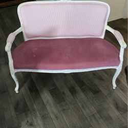 Pink Bench/Loveseat