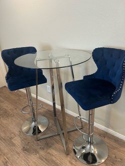 Glass High Top Table