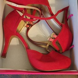 Womens Red High Heels $20