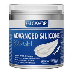Advanced Silicone Scar Gel for Face & Body – Silicone Scar Cream for Old & New Scars, Reduces Appearance of Scars from Acne, Surgery, Burns, Injuries,