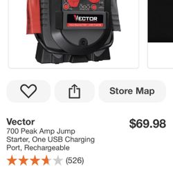 Vector 3 In 1 Portable Power Booster 700 Peak Amps