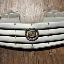 Good Last Photo  04-07 Cadillac CTS  Front Bumper Grille w/ Crest Wreath Badge Logo