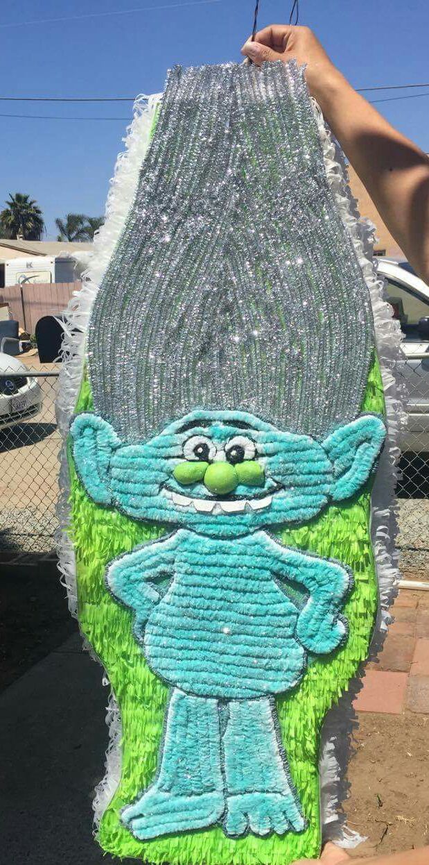 Guy Diamond glitter Troll Piñata