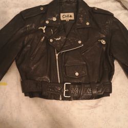All leather Women's BikerJacket