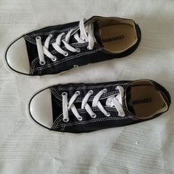 Converse All Star Classic Sneaker Black Youth Size 3
