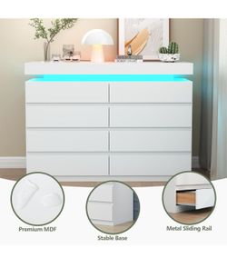 Gyfimoie 8 Drawer Dresser with Power Outlet