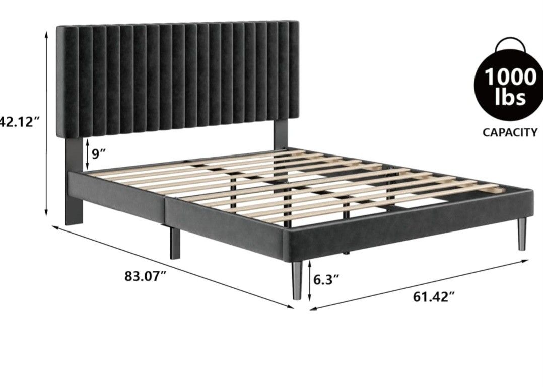 QUEEN BLACK BED FRAME