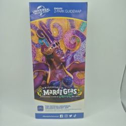 2-Park Guidemap English Mardi Gras Feb 4 - Apr 16 Universal Orlando Resort 02/23