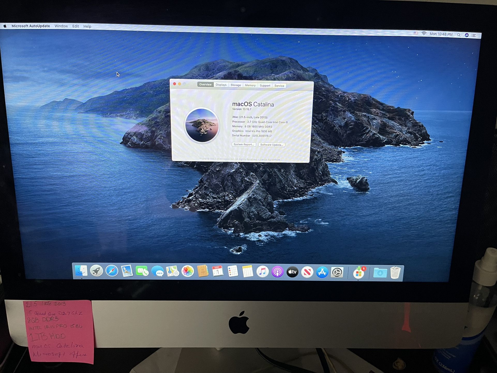 iMac Late Apple 0 A1418 i5 - Core 8GB | APPLE 1TB Late2013 ⁄ 21.5