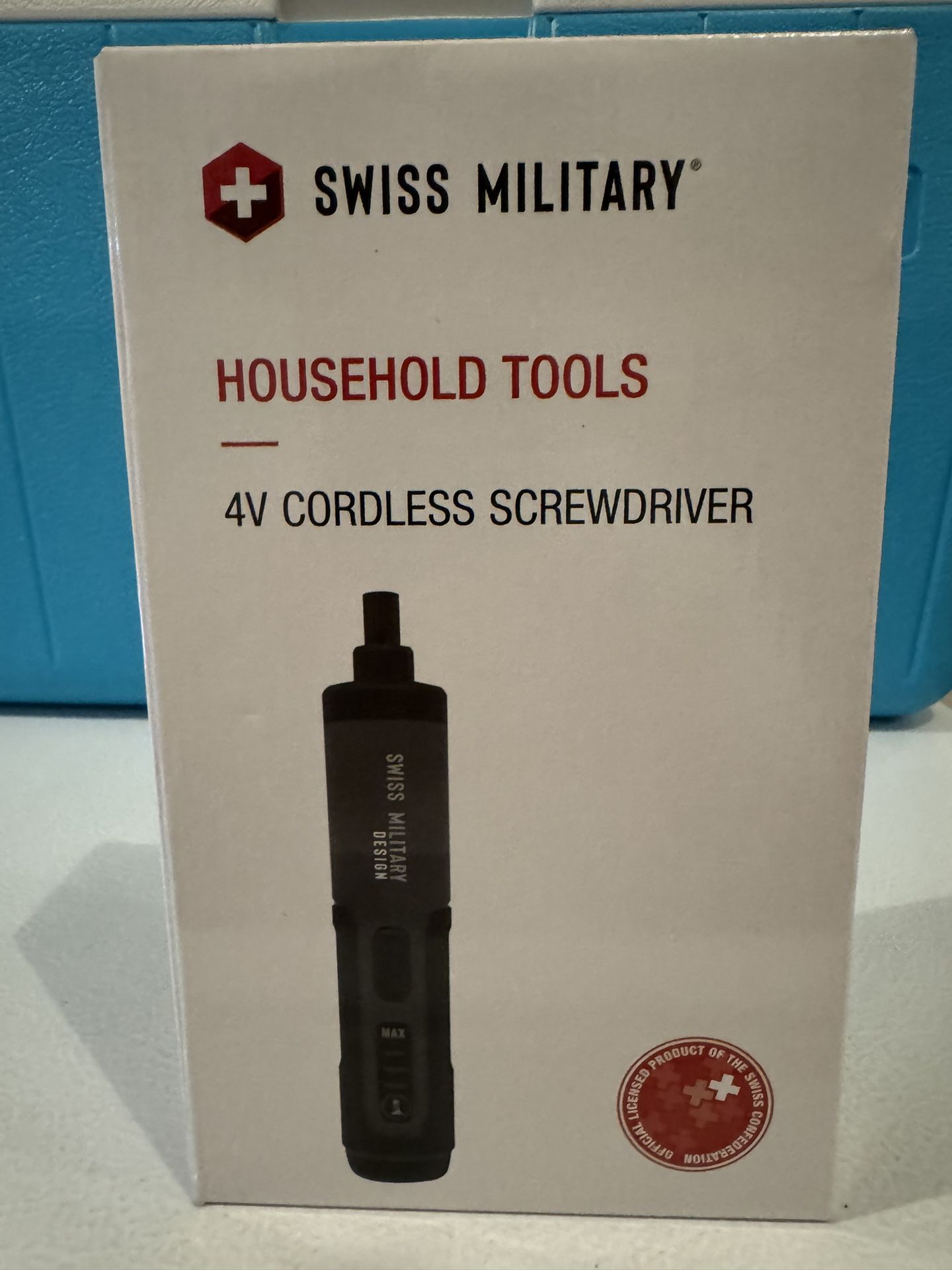Swiss Military 4v Cordless Screwdriver & 24 Piece 25mm Bit System. Brand NEW