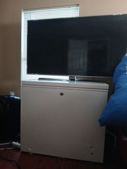 65' TV and freezer for sale