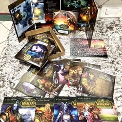 World Of Warcraft CD-ROM PC Game with Manual PLUS The Burning Crusade Set of 4 CDs