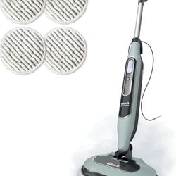 Shark Steam & Scrub Steam Mop All-in-One Scrubbing and Sanitizing Hard Floor Cleaner, LED Headlights, 4 Dirt Grip Soft Scrub Pads Included, XL Water