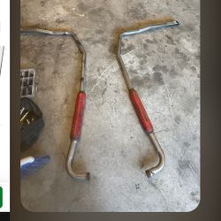 Hot Rod Exhaust With Cherry Bombs Welded 