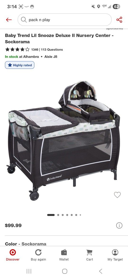 BabyTrend Pack N Play.