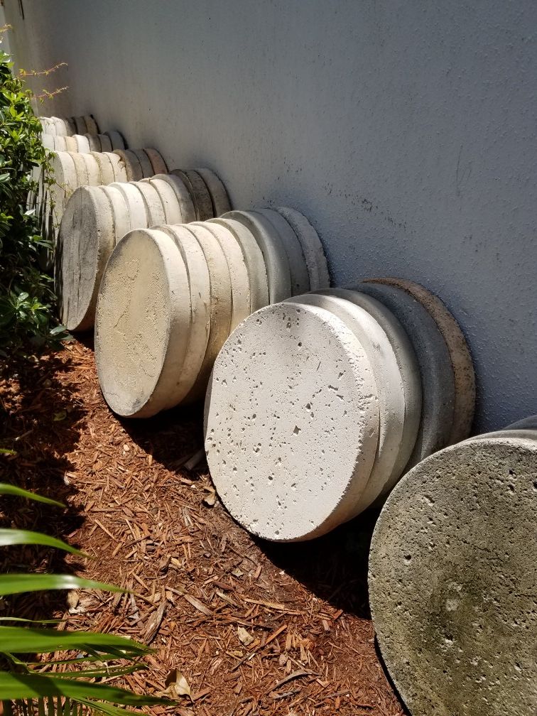 Assorted Concrete Stepping Stones