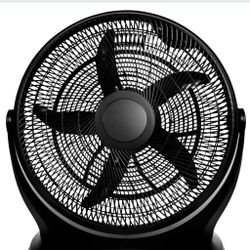 Simple Deluxe 14 Inch 3-Speed Plastic Floor Fans Quiet for Home Commercial, Residential, and Greenhouse Use, Outdoor/ Indoor, Black