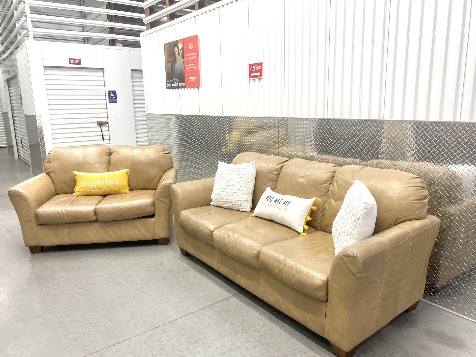 Leather Sofas Set