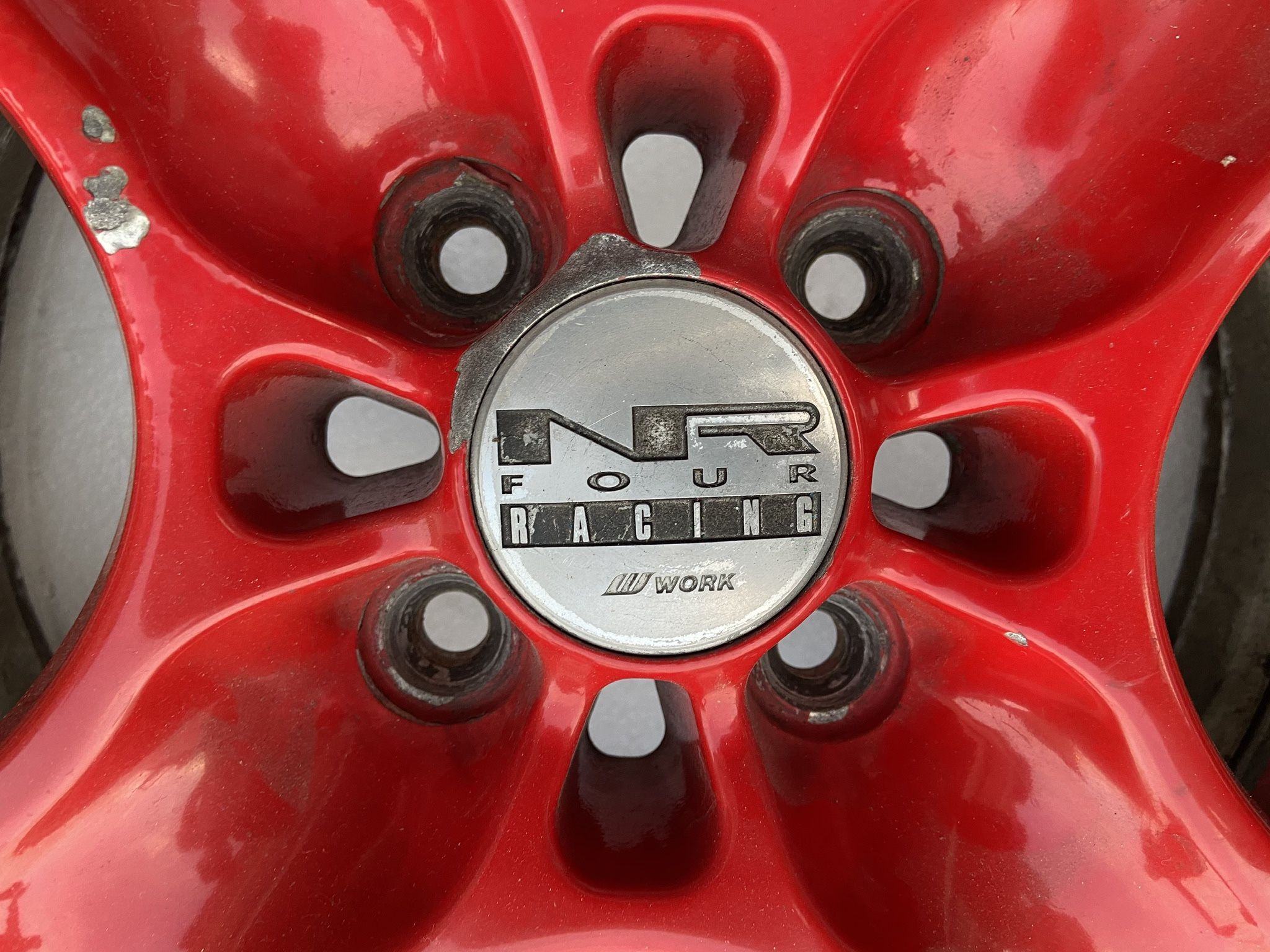 JDM Work NR4 Racing 4x100 15x6.5 Offset 32 Red for Sale in Moreno