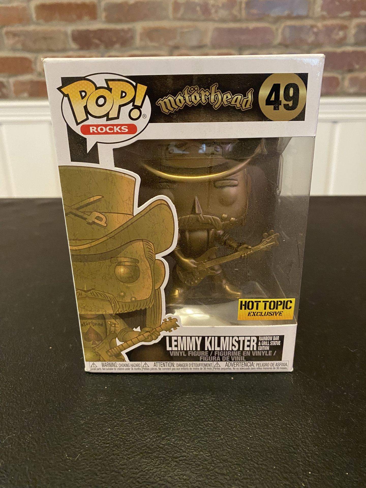 Motörhead Lemmy Kilmister Rainbow Bar & Grill Statue Edition Funko Pop 49