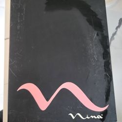 Nina Deep Plum Heels Size 8