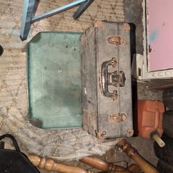 Toolbox A Vintage Metal And Suitcase At The Same Time