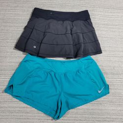 Lululemon Tennis Skirt and Nike Shorts