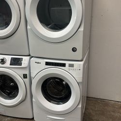 WHILPPOL SET STEAM WASHER AND ELECTRIC DRYER  STACABLE 