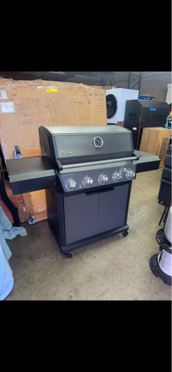 Bbq grill gas propane spire with side burner