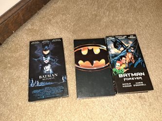 3 batman VHS tapes