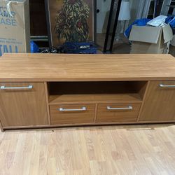 Modern Light Wood TV Stand / Media Console - Great Condition!