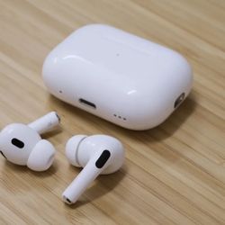 Apple AirPods Pro (2nd generation) with a USB-C charging case