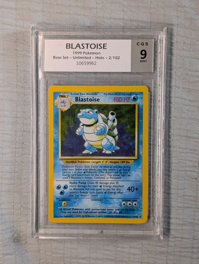 BLASTOISE
1999 Pokemon Base Set - Unlimited - Holo - 2/102