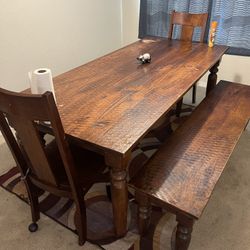 Hardwood Dining Room Table 